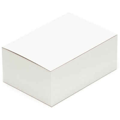 KK Verpackungen Versandkarton, 600 Automatikboden-Kartons 305 x 215 x 125 mm Postversand Warenversand Wellpappkarton Weiß