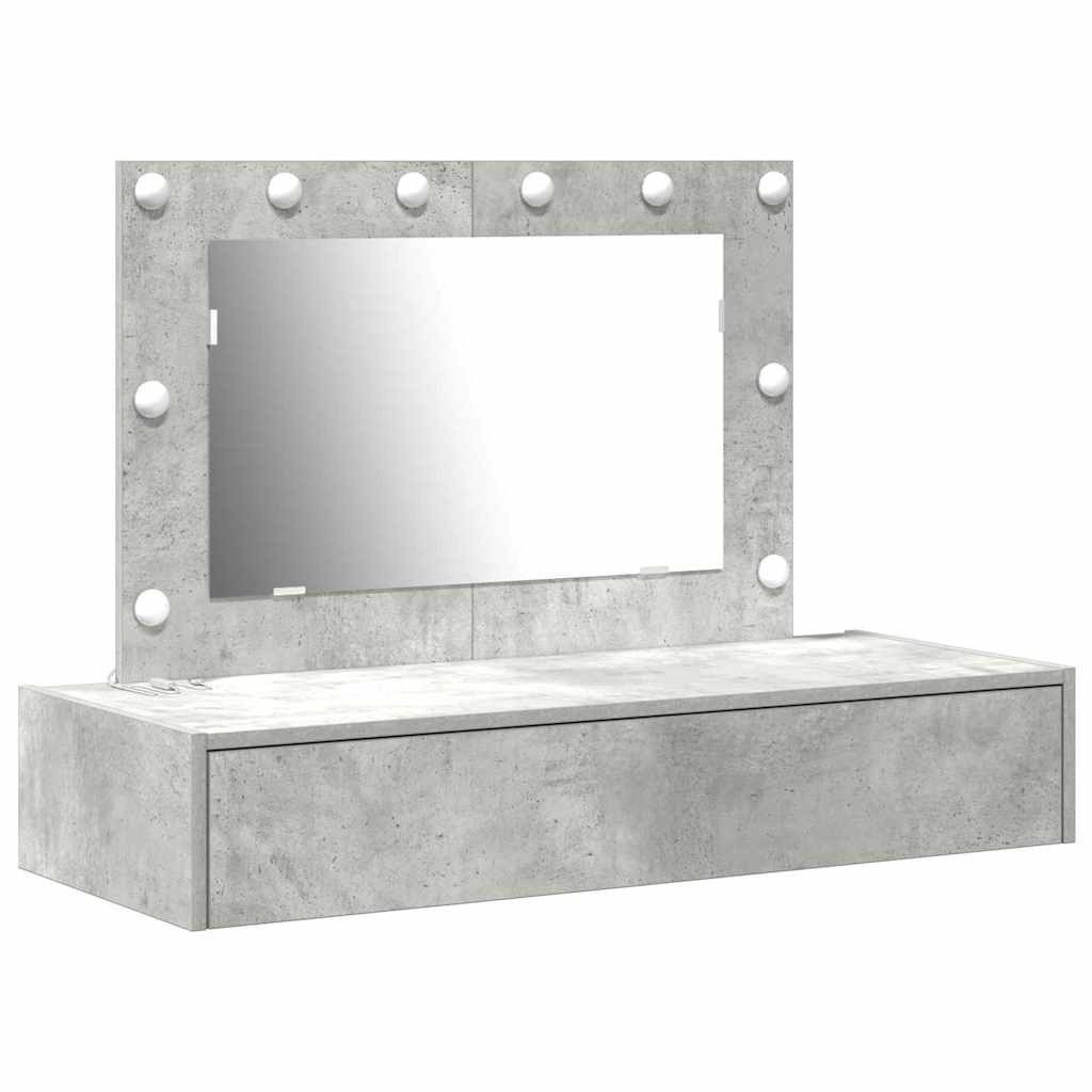 vidaXL Schminktisch Schminktisch Grau 100 x 40 x 70 cm Holzwerkstoff (1-St)