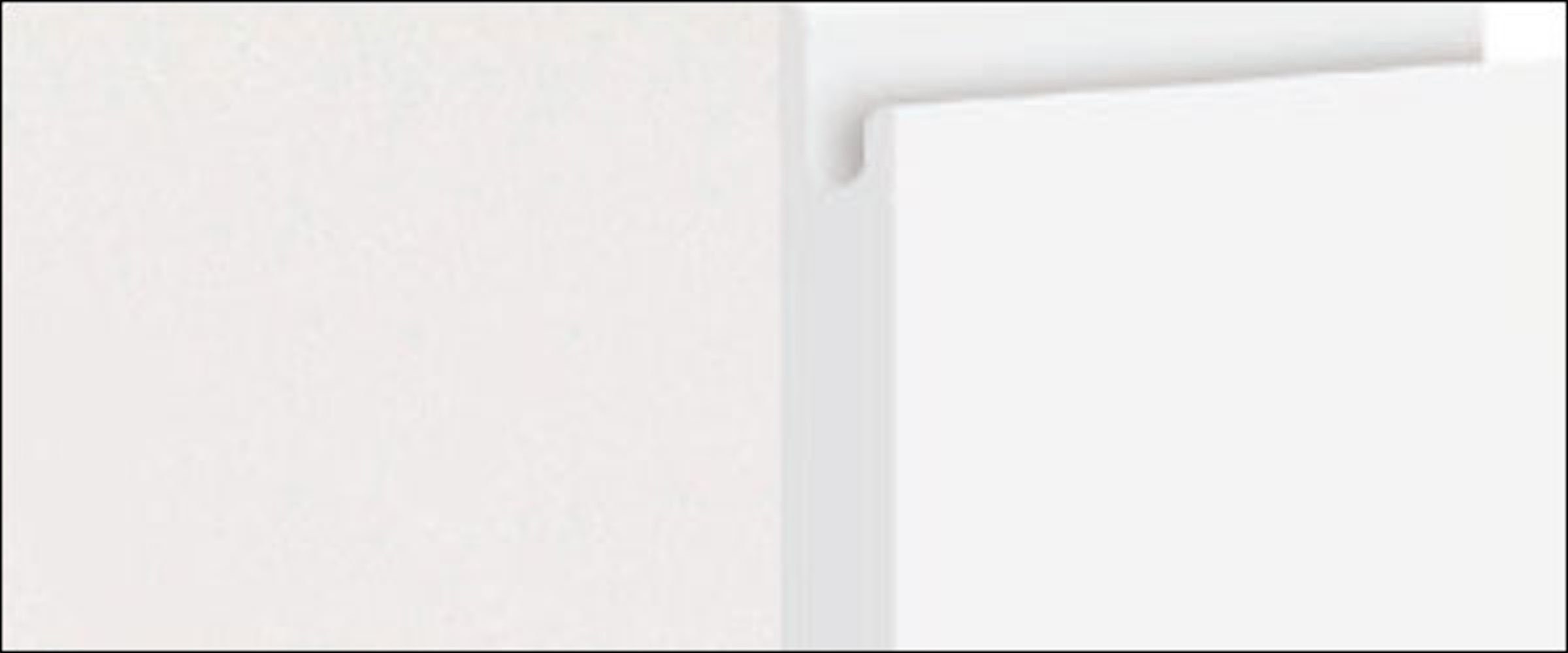 Unterschrank matt weiß und Acryl Avellino wählbar 40cm Feldmann-Wohnen 1-türig Front- Korpusfarbe grifflos