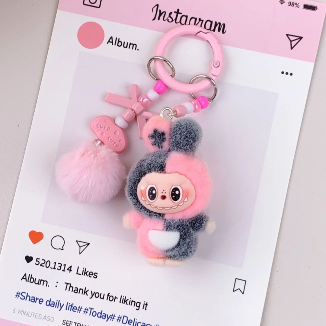 suebidou Schlüsselanhänger Labubu inspirierter niedlicher Anhänger für Tasc günstig online kaufen