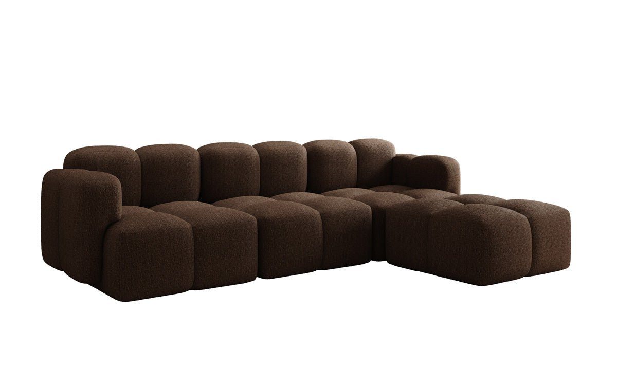 Luxusbetten24 Sofa Designer L Sofa Celly, mit Bouclé-Bezug