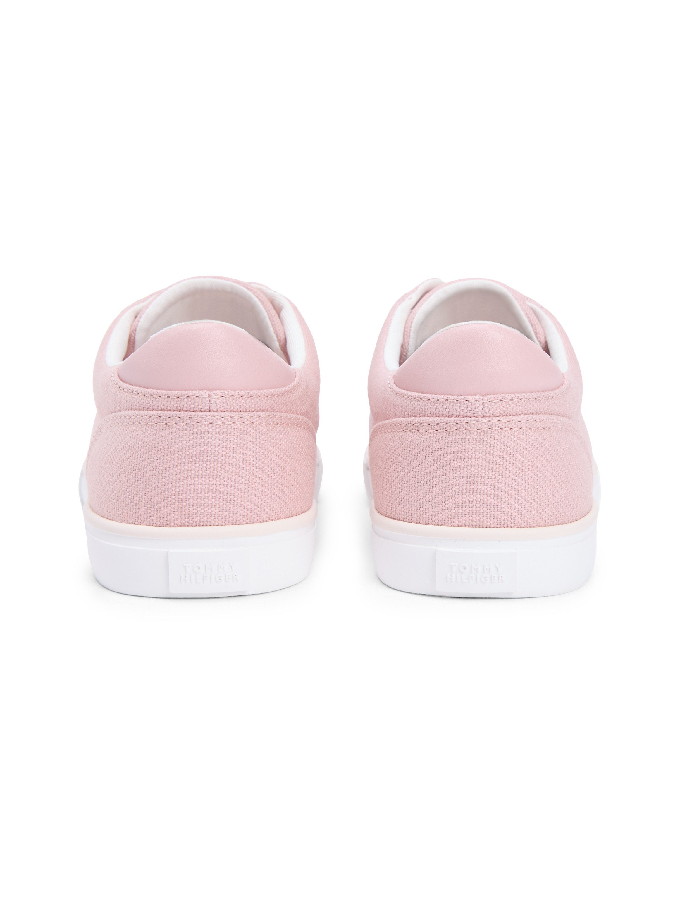 Tommy Hilfiger TH LOW PROFILE VULC CANVAS Plateausneaker Halbschuh, Schnürer, Freizeitschuh mit gepolstertem Schaftrand