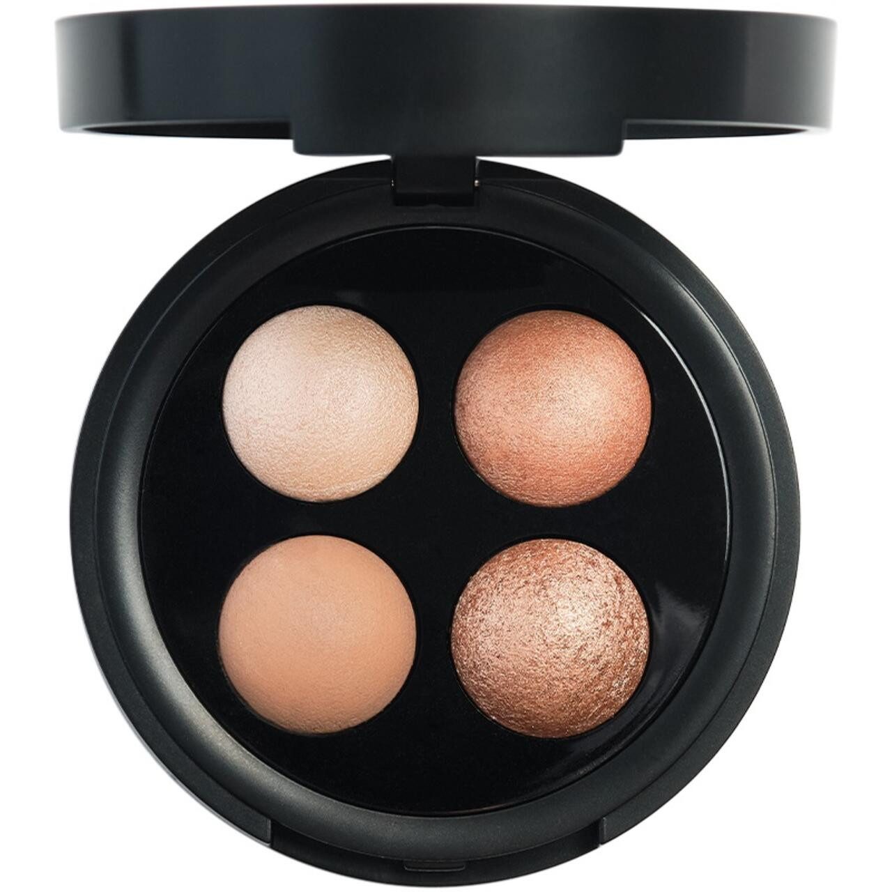 Nilens Jord Тени для век-Palette Тени для век Palette Baked Mineral Eyeshadow Sand mit vier Bronzetönen, Naked Palette mit warmen Tönen Augen Make-Up Damen