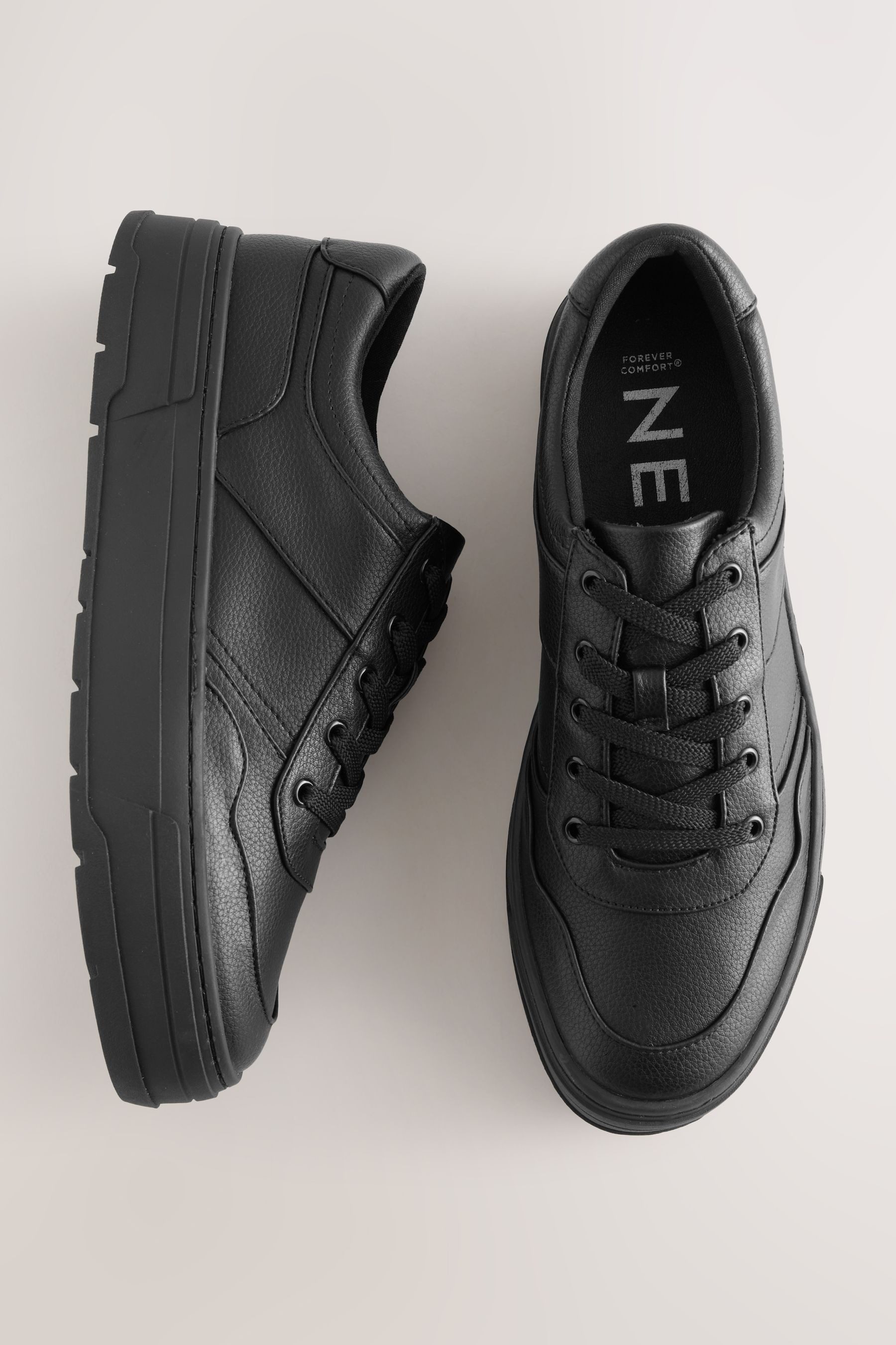 Next Signature Leder-Schnürsneaker mit Profilsohle Sneaker (1-tlg)