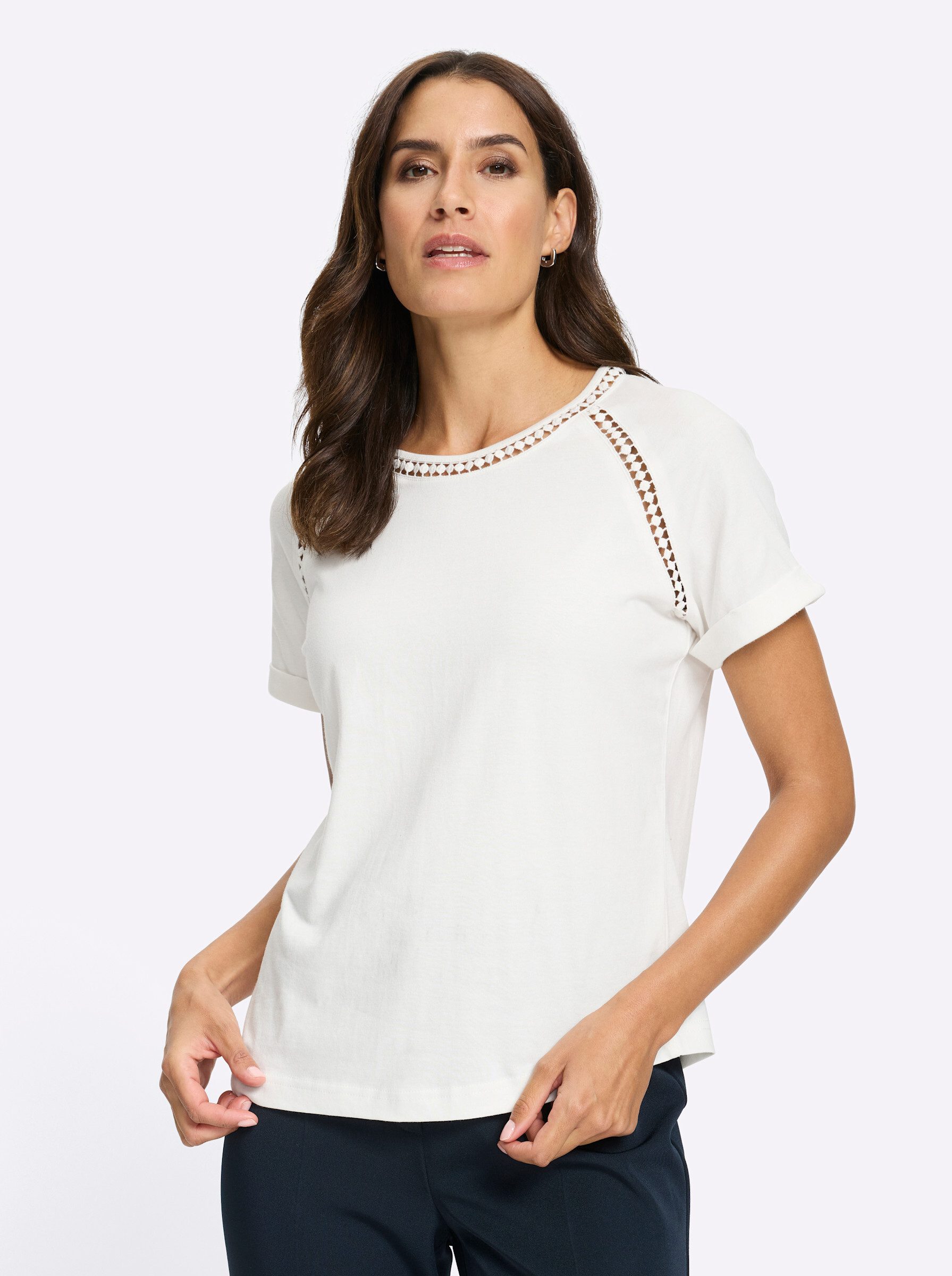 T-Shirt Rundhalsshirt .
