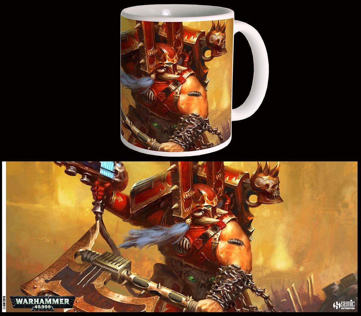 SEMIC Tasse Warhammer 40K Tasse Kharn the Betrayer, 1-tlg., Offiziell lizenzierte Tasse