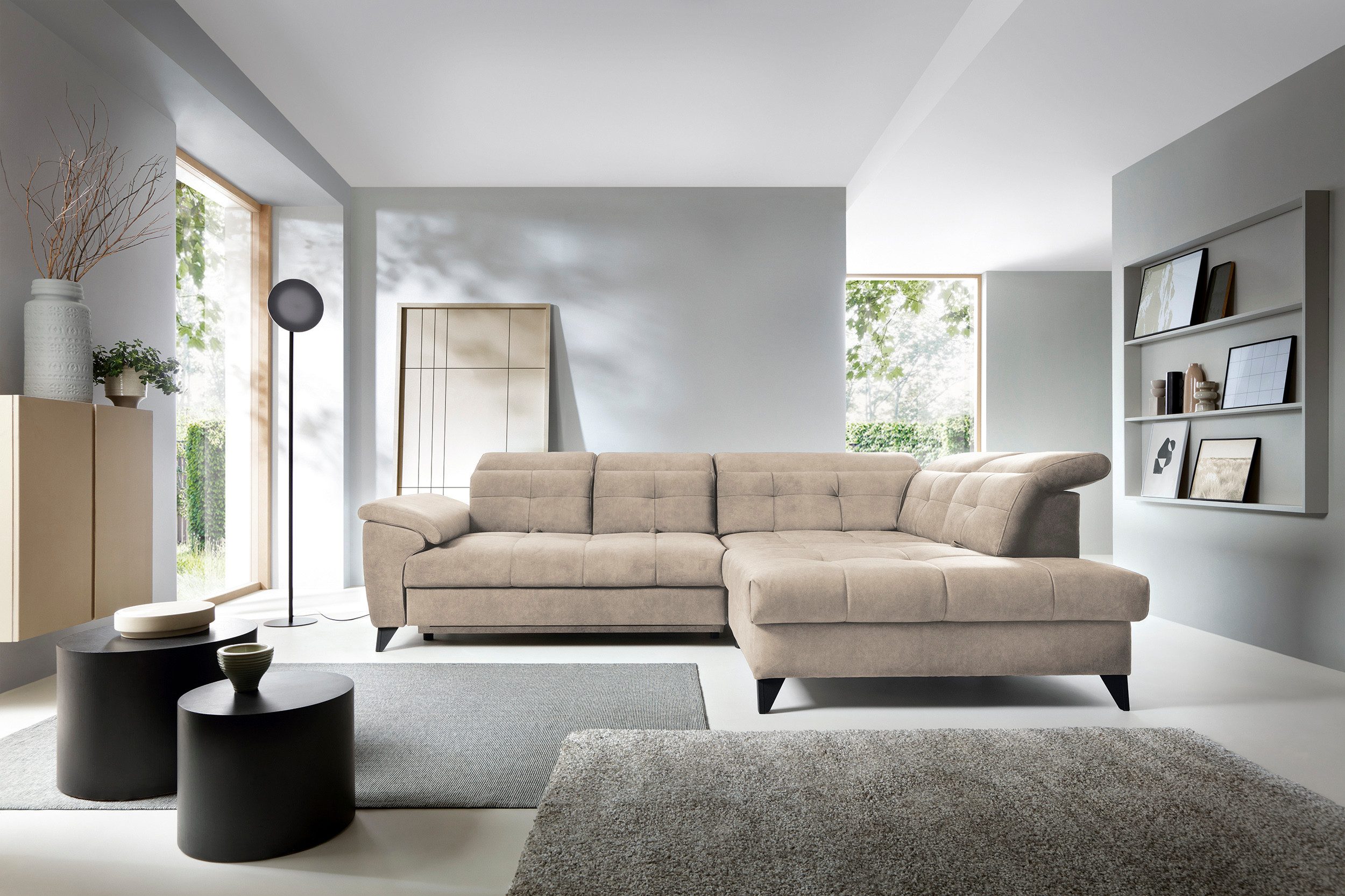 yourhouse24 Ecksofa Inferne mit Schlaffunktion und Relaxfunktion