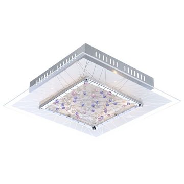etc-shop LED Deckenleuchte, Leuchtmittel nicht inklusive, Deckenleuchte Wohnzimmerlampe Kristallleuchte Küche Deckenlampe