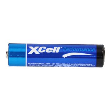 XCell 12x XCell LR03 Micro Super Alkaline Batterie AAA 3x 4er Folie Batterie