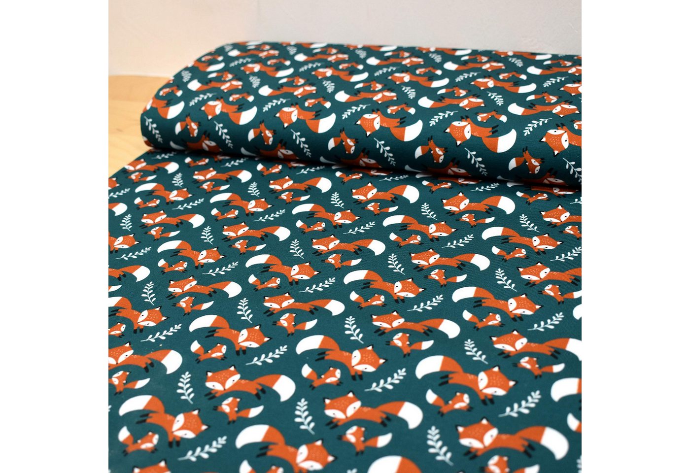 Thumbnail - MAGAM-Stoffe Stoff "Fuchs Mich", Kinder Jersey ÖKO-TEX Meterware ab 50cm