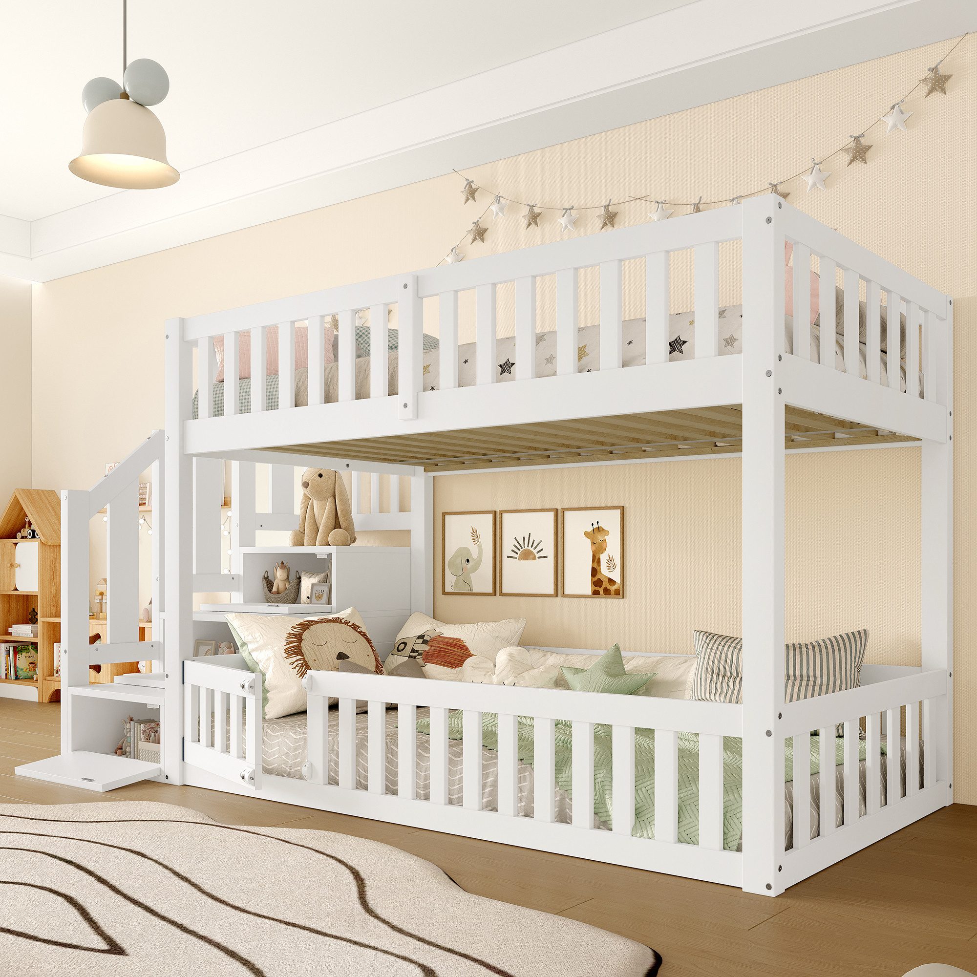 Merax Etagenbett (Hochbett Jugendbett Stockbett, 1-St., günstig online kaufen