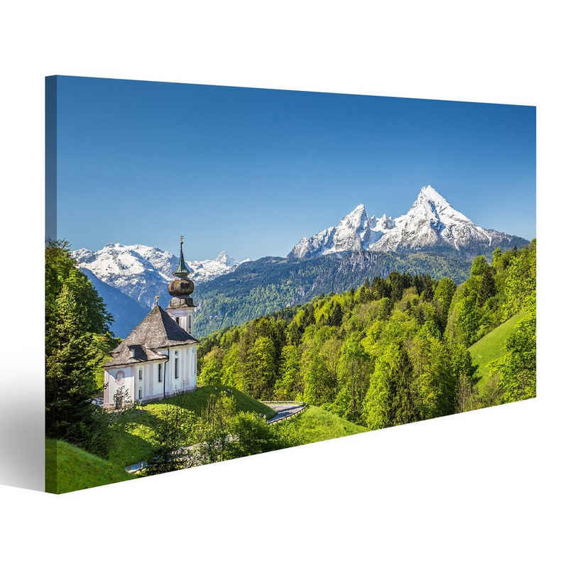 islandburner Leinwandbild Bild auf Leinwand Wunderschöne Berglandschaft In Den Bayerischen Alpen