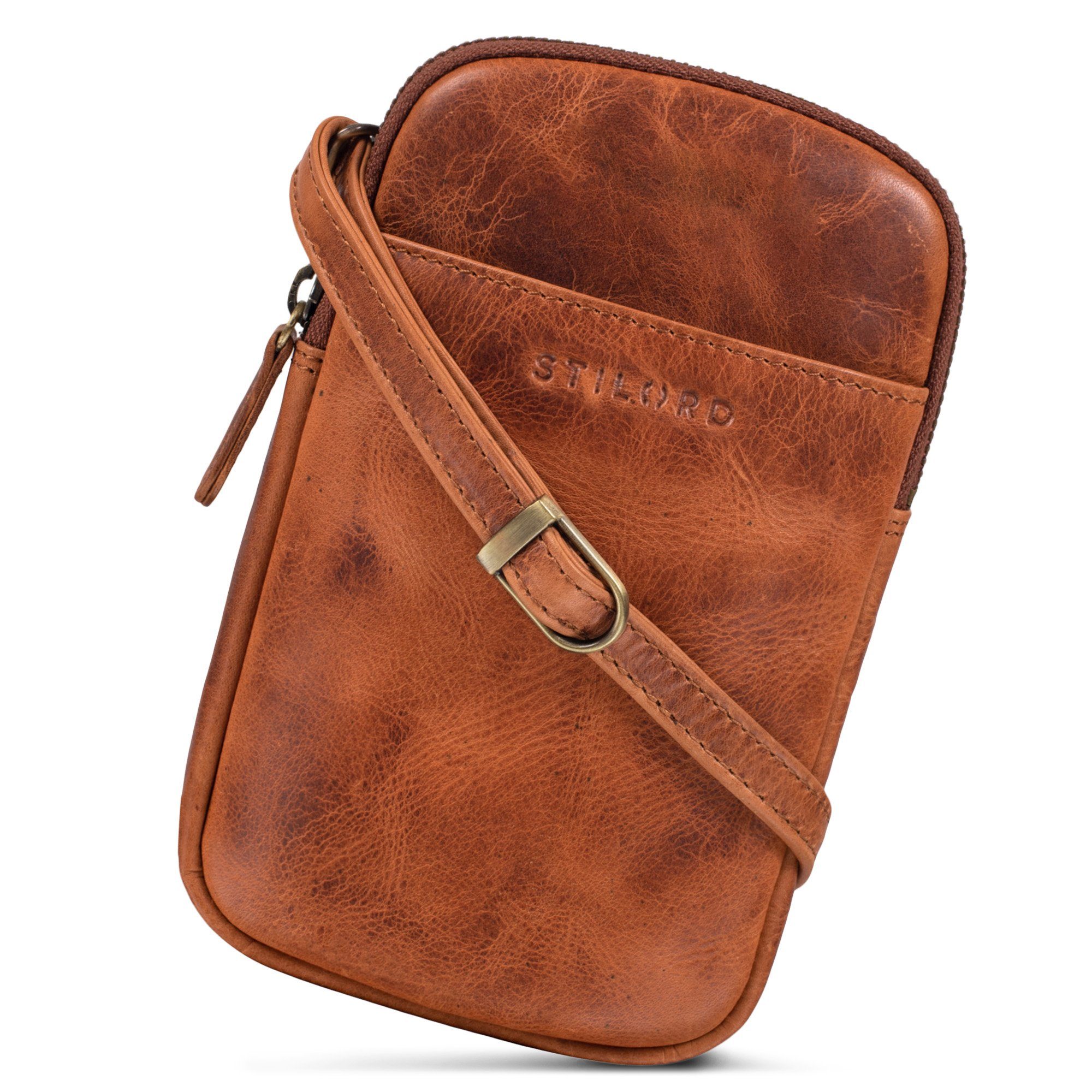 STILORD Handtasche "Loki" Brustbeutel Leder Handytasche günstig online kaufen
