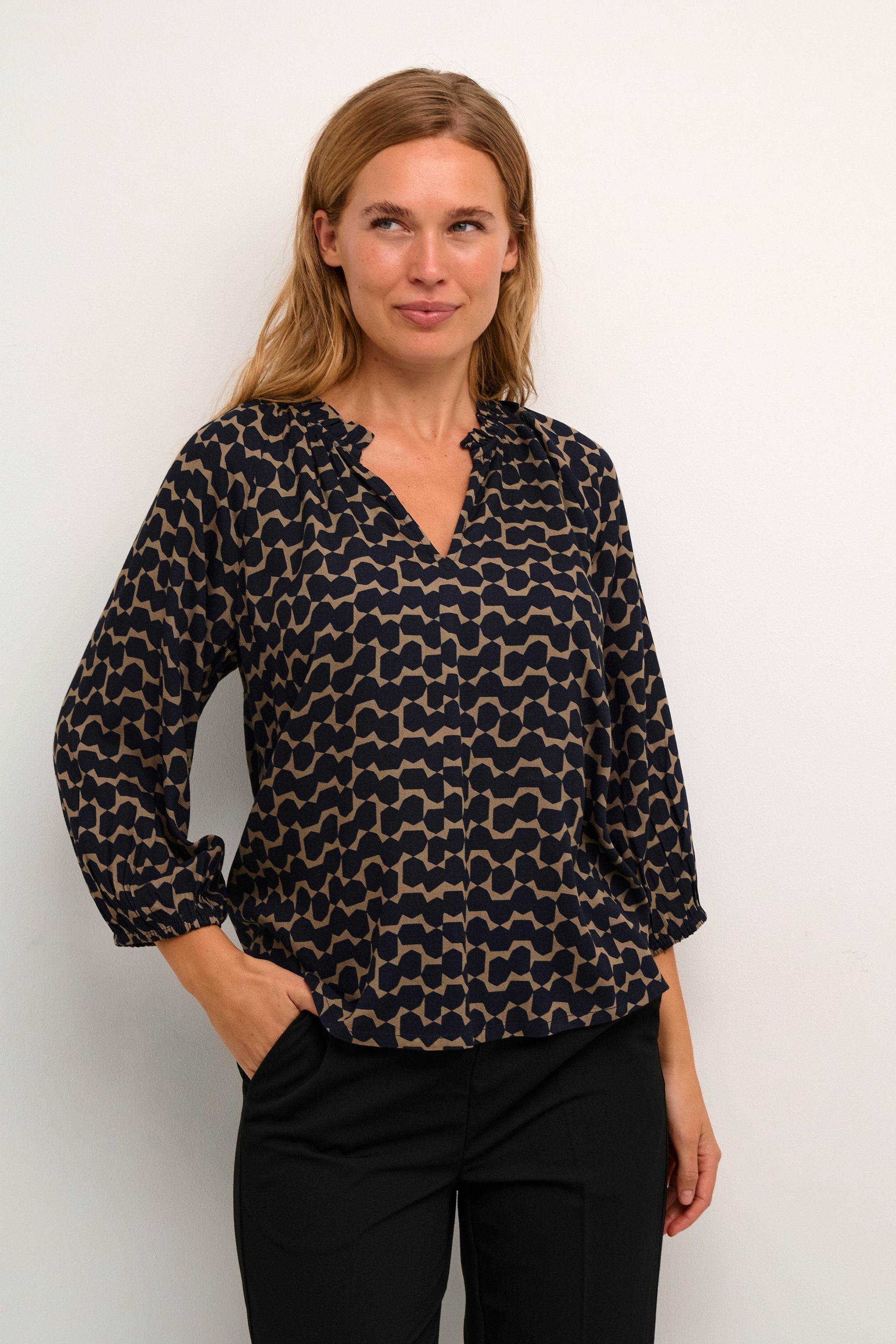 Langarmbluse Bluse langarm KAsigrid