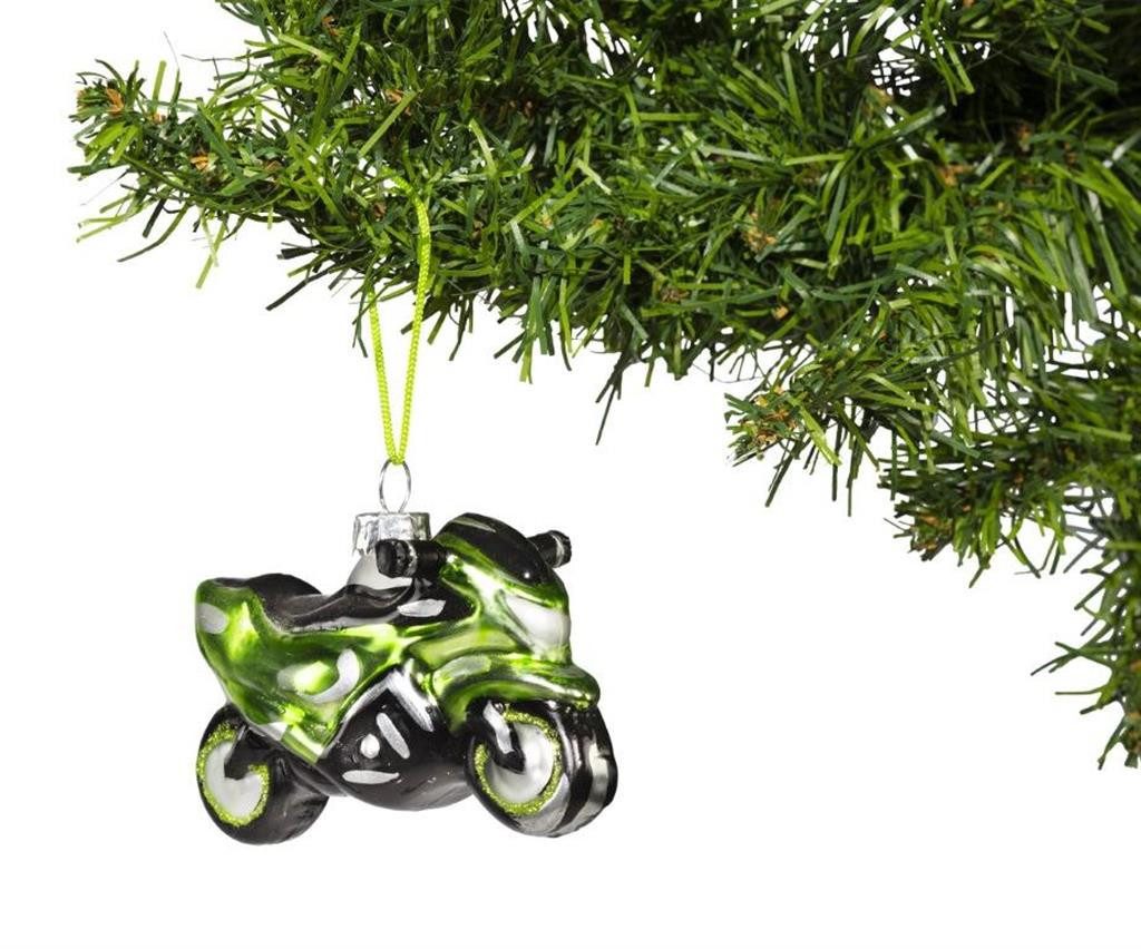 Kawasaki Weihnachtsbaumkugel Kawasaki Weihnachstkugel Motorrad Anhänger Baumschmuck