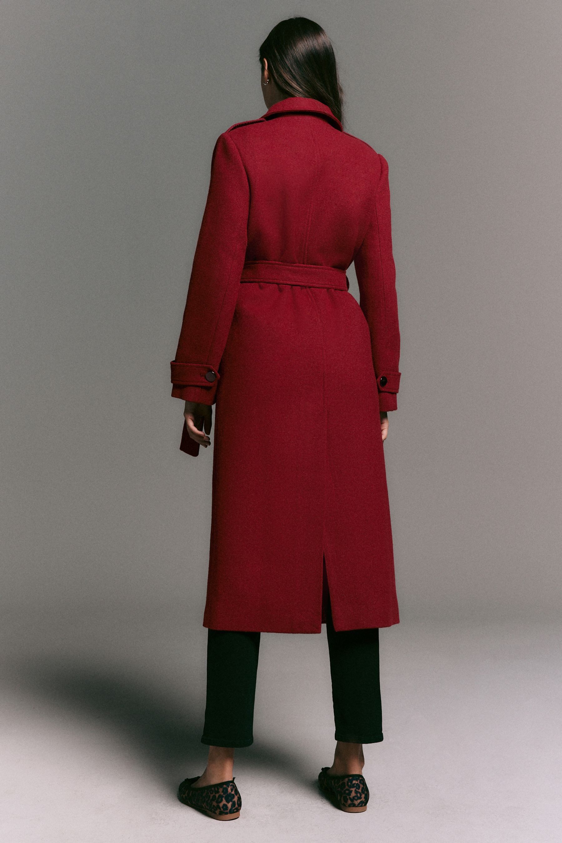 Next Langmantel Formeller Mantel mit Trichterkragen günstig online kaufen