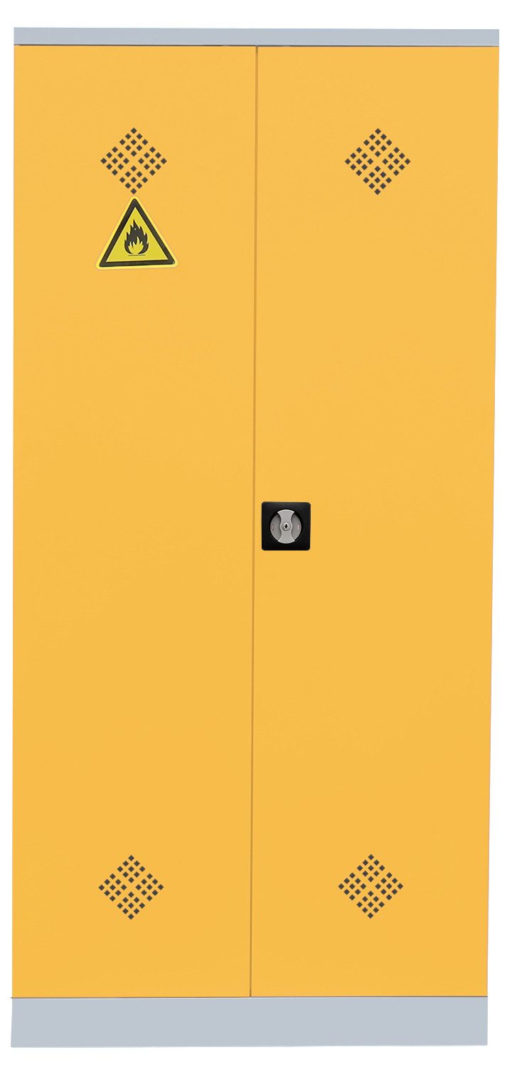 Steelboxx Mehrzweckschrank Umweltschrank Gefahrstoffschrank Spritzmittelspind 195x91,6x42,2cm (1-St) Komplett verschweißt und montiert - keine Montage erforderlich