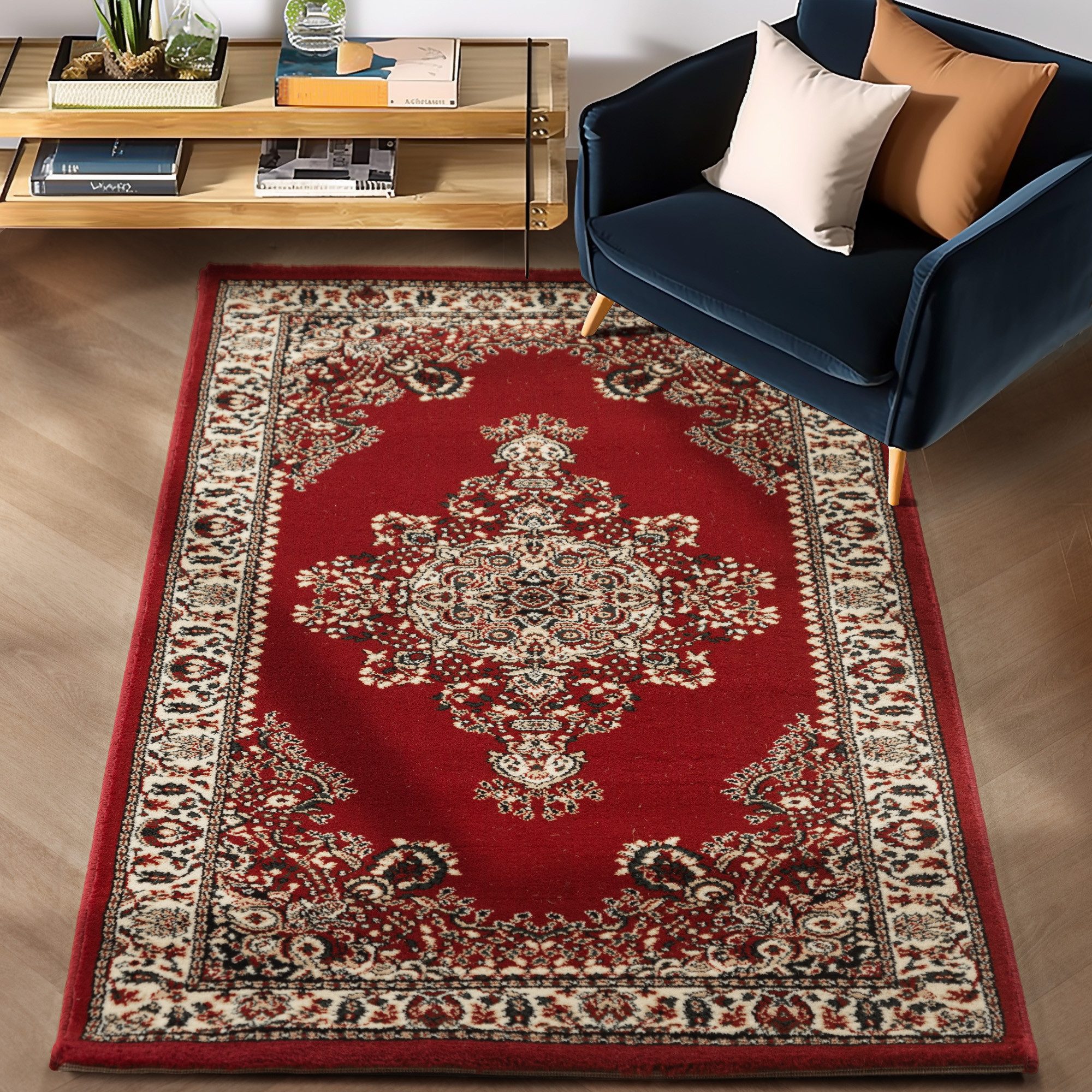 Carpettex Orientteppich Orientalisch Design, Läufer, Höhe: 12 mm, Orinet Teppich Webteppich orientalischen Mustern Teppich Wohnzimmer