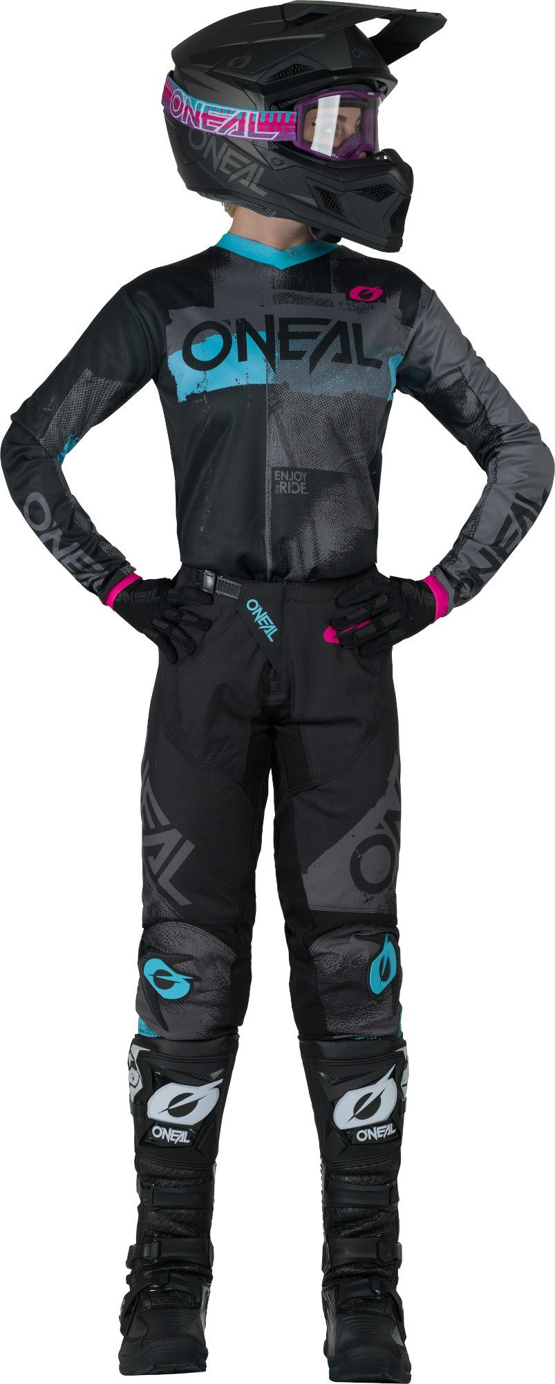 O’NEAL Motorradhose ELEMENT ROLLER Damen Motocross Hose Atmungsaktiv robust
