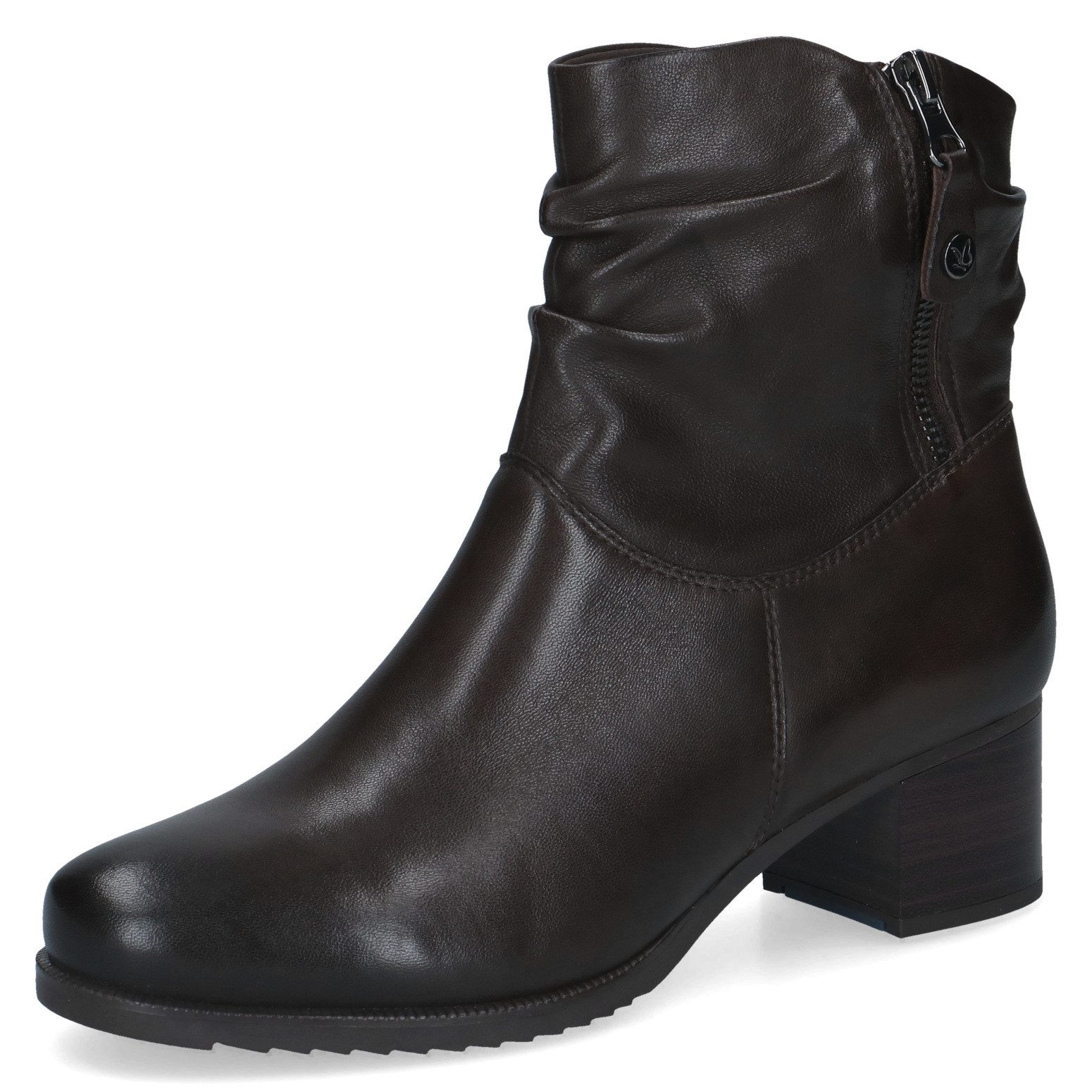 Caprice Stiefelette Blockabsatz, Businessstiefelette mit slouchy Falten am Schaft