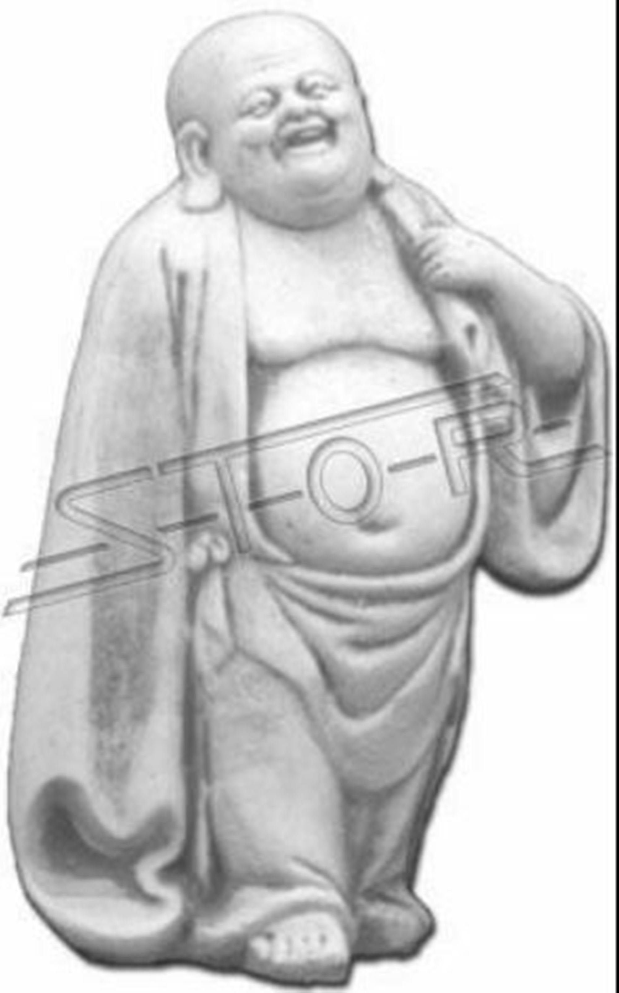 statuen buddha garten figuren happy statue skulptur figur skulpturen Skulptur JVmoebel