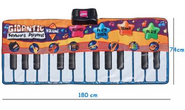 COIL Spielmatte Musikmatte, Musikinstrumentenpedal, Klaviermatte, große Matte, 8 verschiedene Instrumente, LED, 180cm x 74cm.