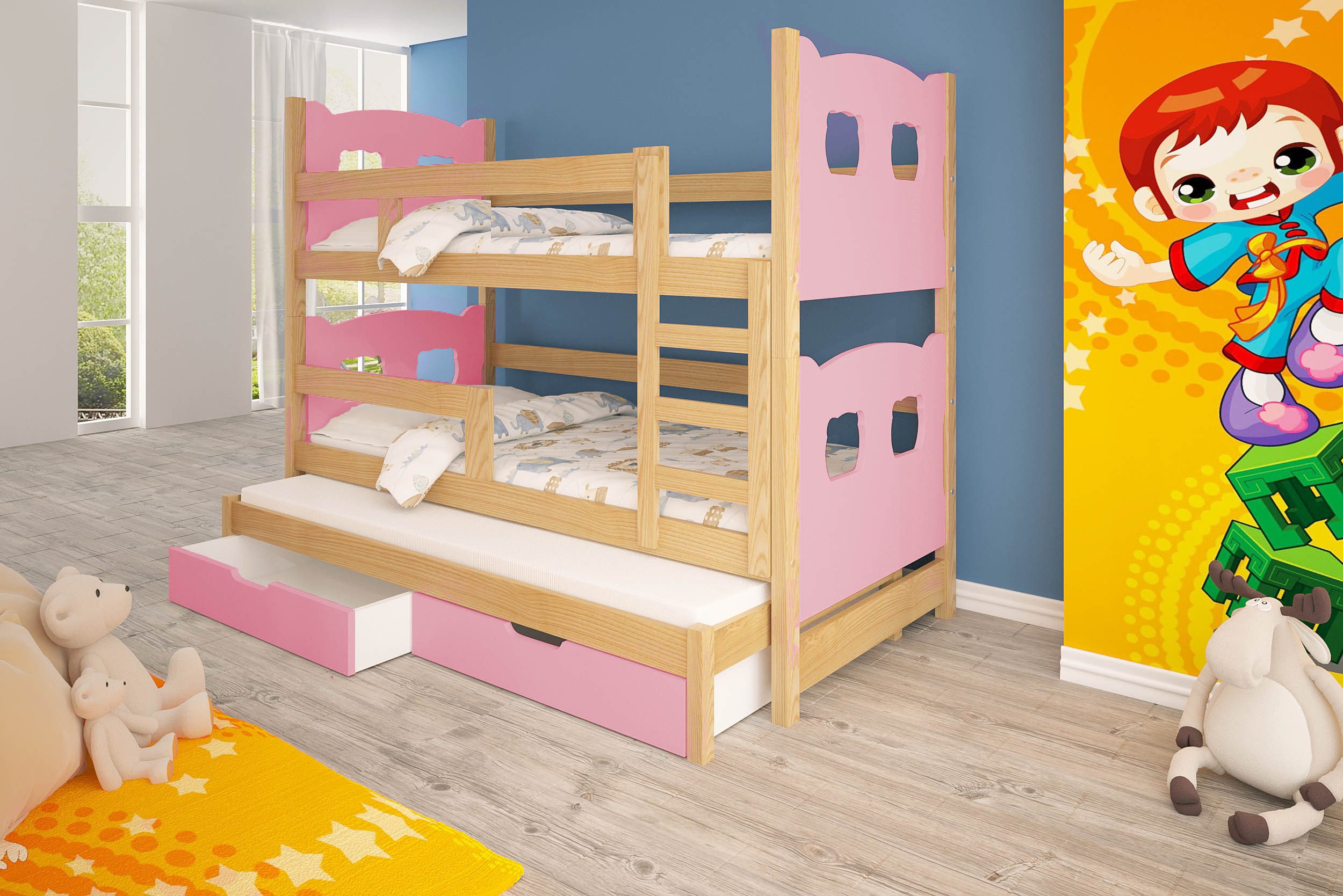 thematys Hochbett Etagenbett optional mit Ausziehbett günstig online kaufen