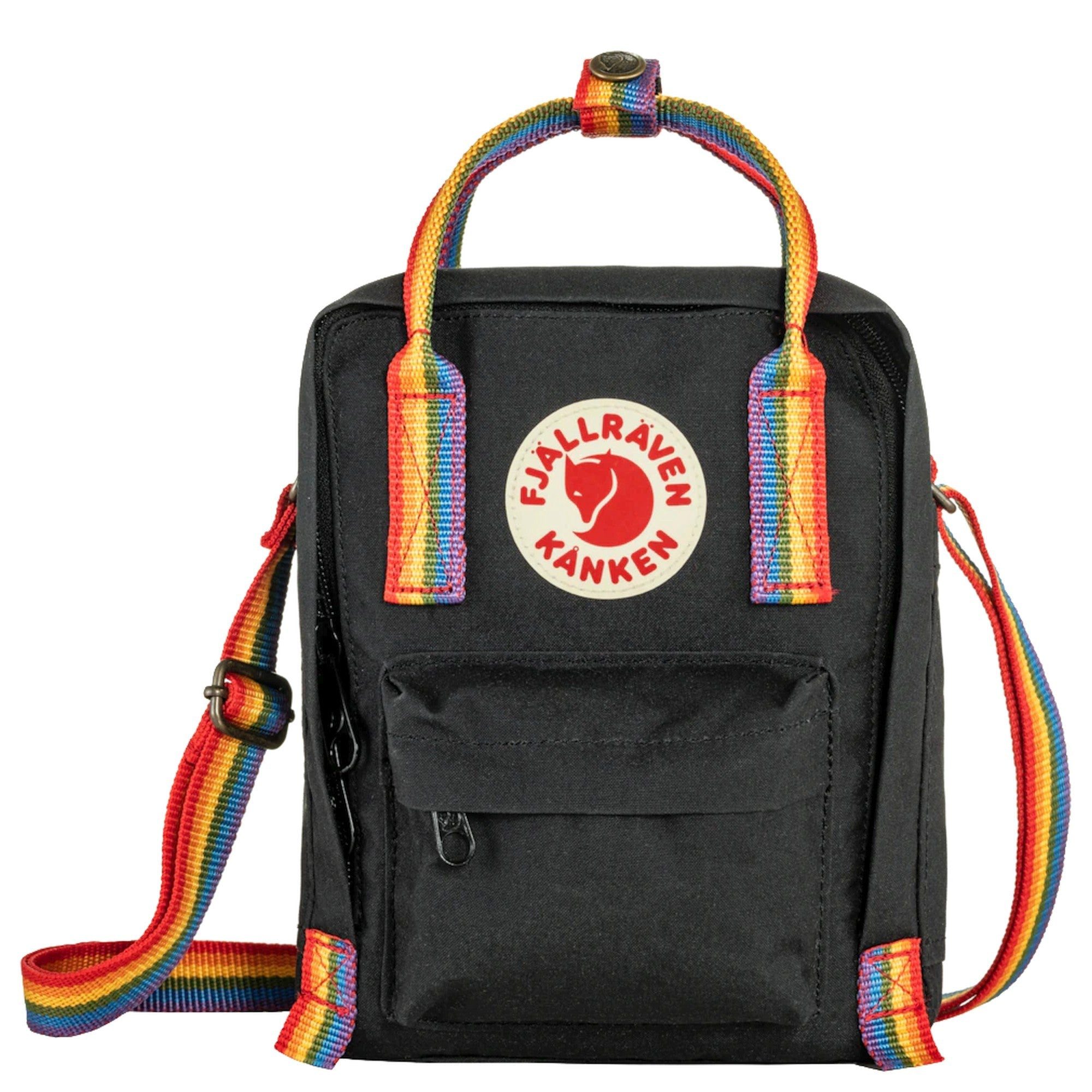 Fjällräven Umhängetasche Kanken Rainbow Sling - Umhängetasche 20 cm (black-rainbow pattern)