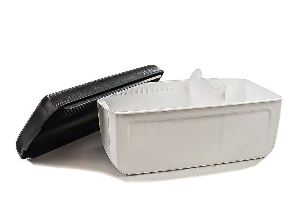TUPPERWARE Brotkasten BrotMax Junior 2 weiß schwarz Brotkasten