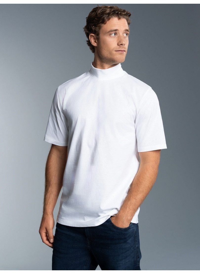T-Shirt TRIGEMA T-Shirt mit Stehkragen