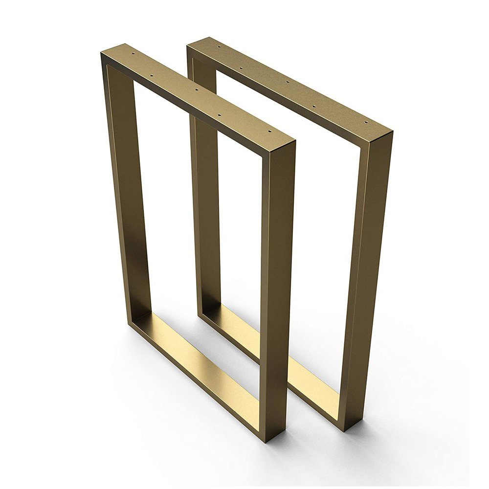Tischgestell Stahl Tischkufen 50-70cm x 72cm in Gold