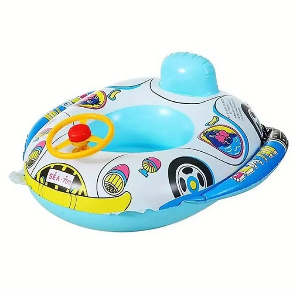 Sport-Knight® Schwimmring Aufblasbarer Schwimmring für Babys & Kleinkinder, mit Lenkrad & Hupe
