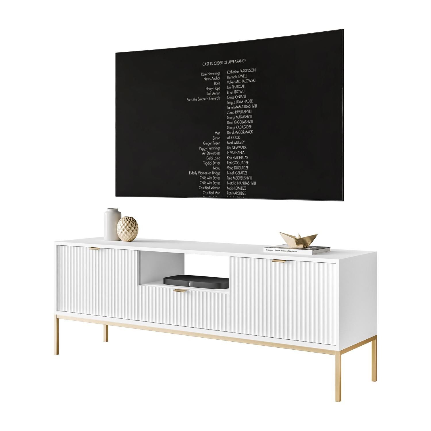 Lookway TV-Schrank für Fernseher CORTADO GOLD RTV154 Breite 154 cm