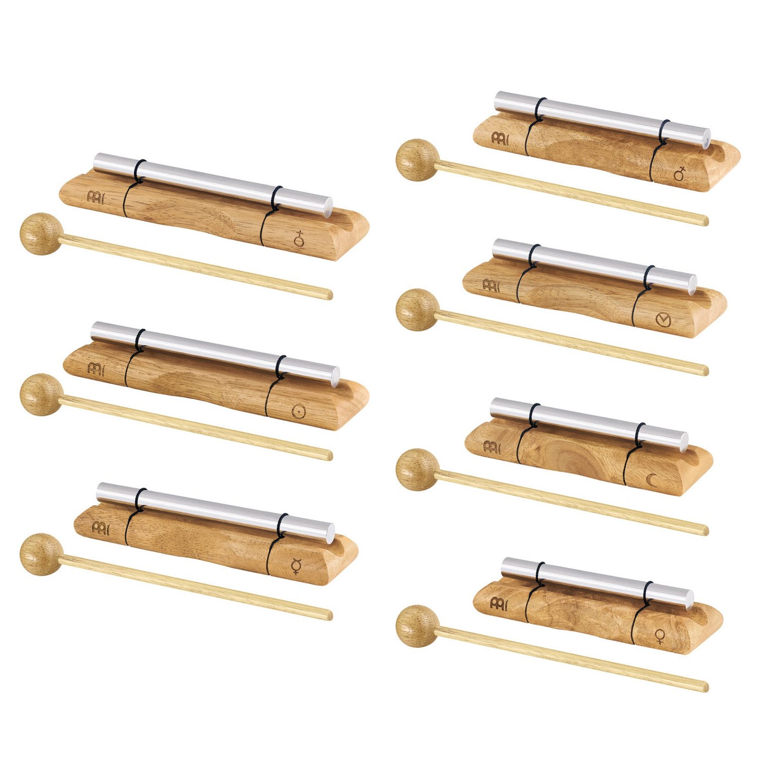 Chime Meinl Sonic Energy Klangstäbe EC-SET-CHA-7 Chakra Set 7-teilig