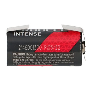 Duracell Procell Intense CR123A Lithiumbatterie 3V 1600mAh U-Lötfahne Batterie
