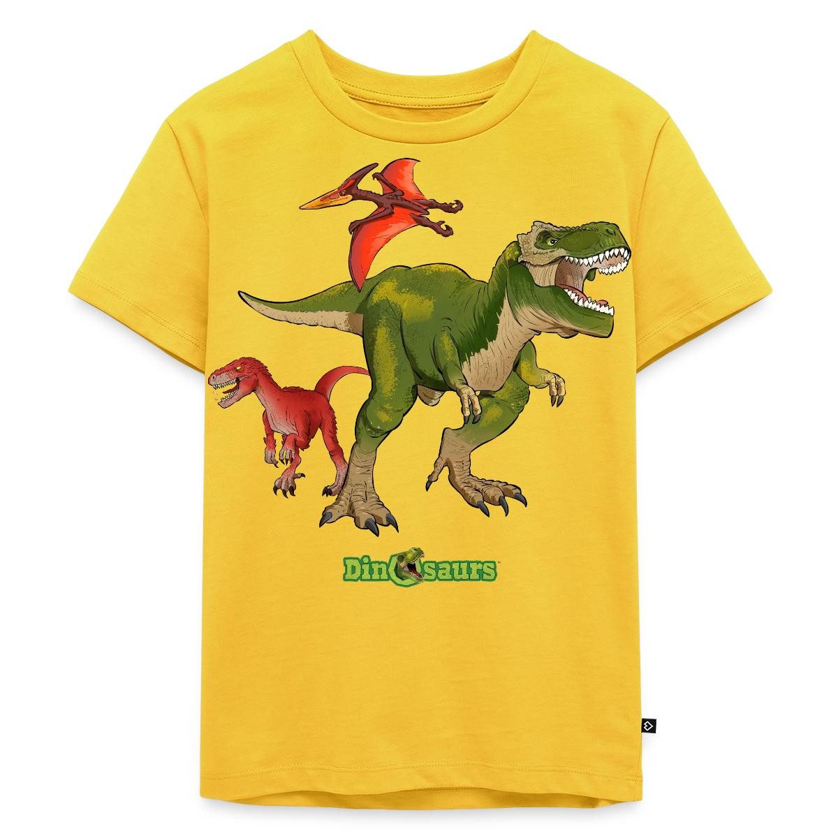 T-Shirt Dinosaurier T-Rex Velociraptor Pteranodon Kinder Premium T-Shirt