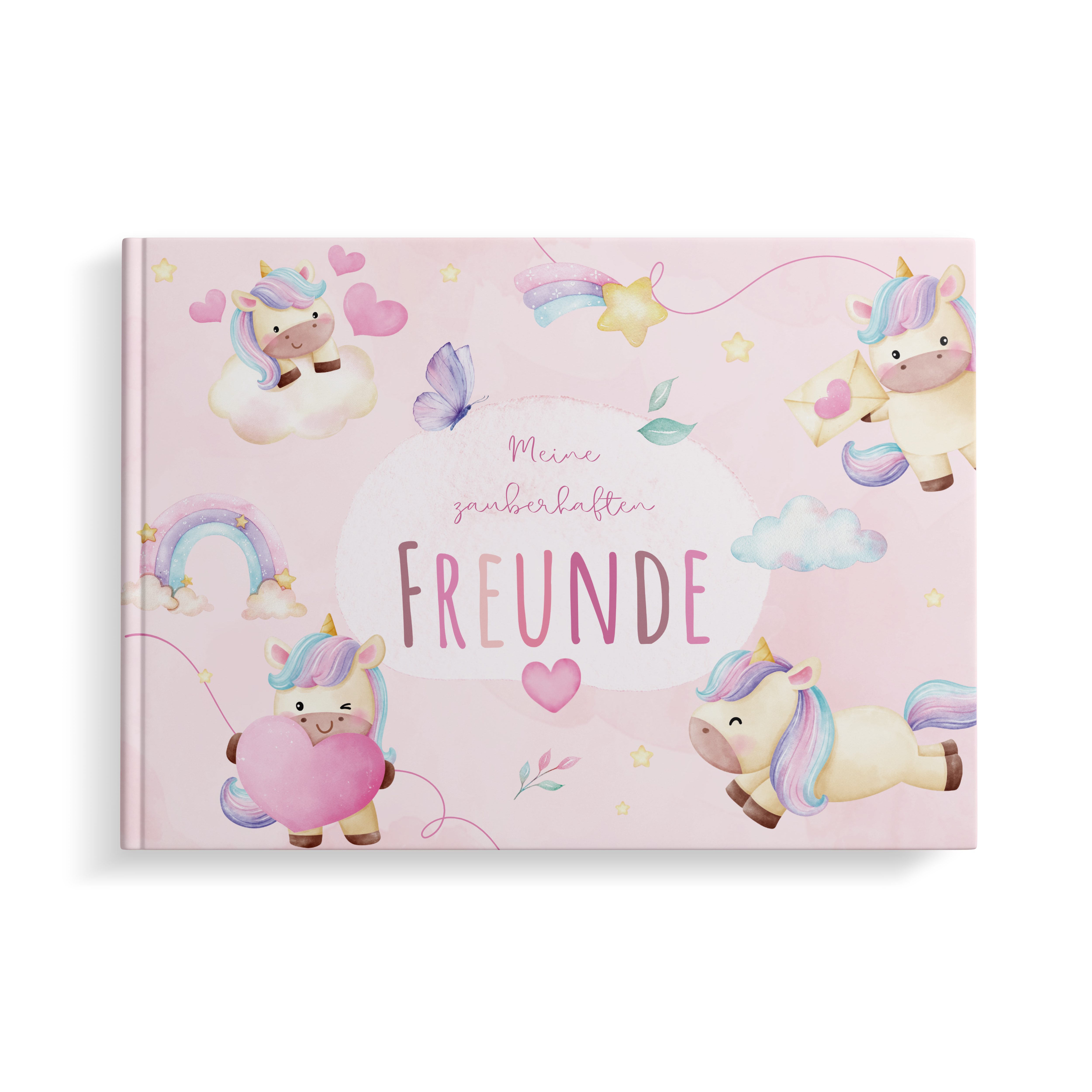 MeinBaby123® Tagebuch Freundebuch für Kinder, Freundschaftsalbum, Freundealbum Kindergarten und Schule, Freundschaftsbuch Hardcover