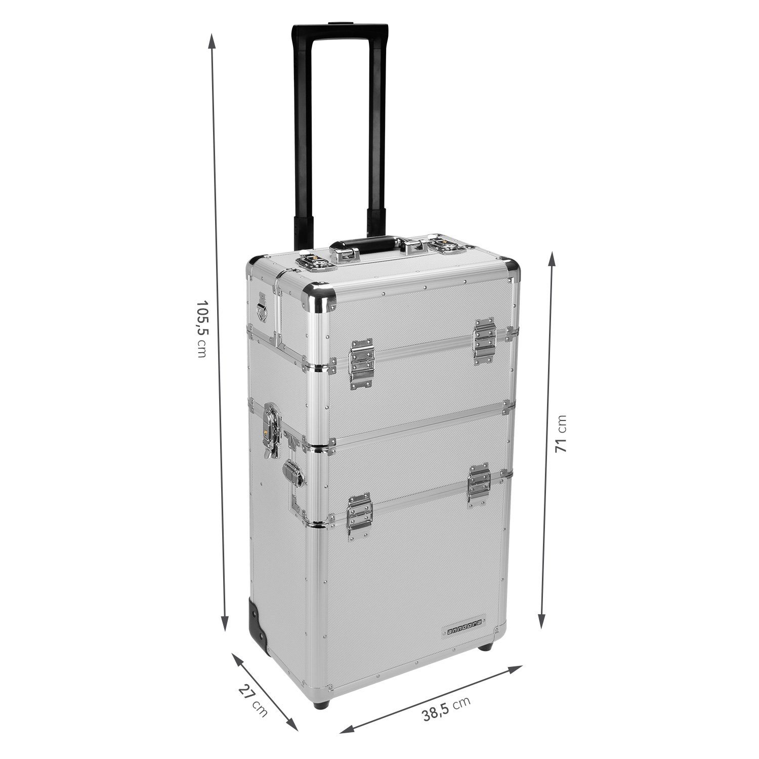 anndora Trolley Aluminium Reisekoffer 60 L günstig online kaufen