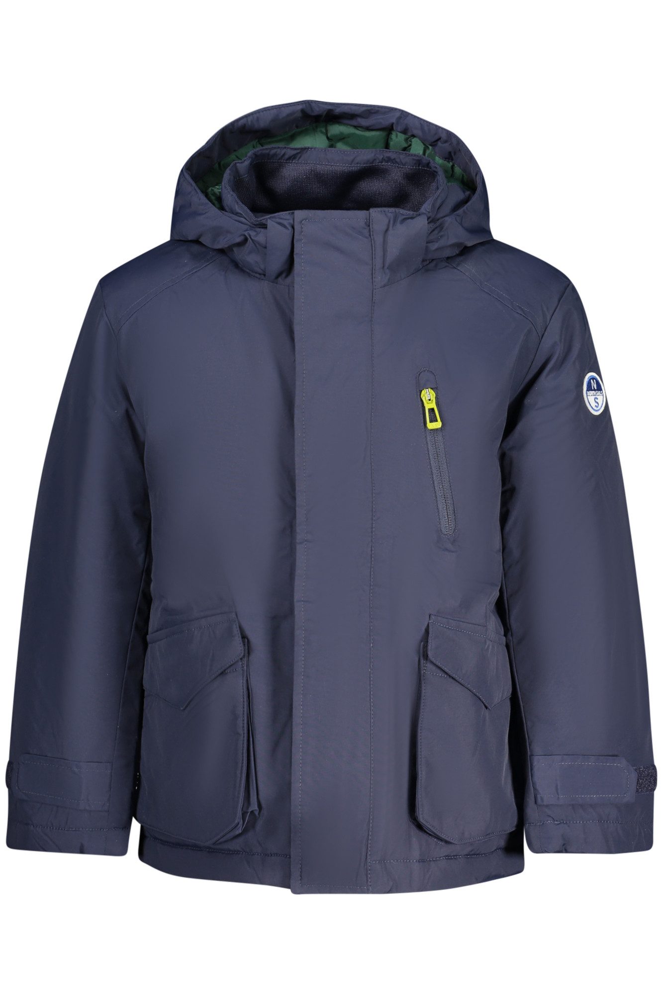 North Sails Outdoorjacke Kinder Parkajacke Blau - Abnehmbare Kapuze, Ocean Positive Design