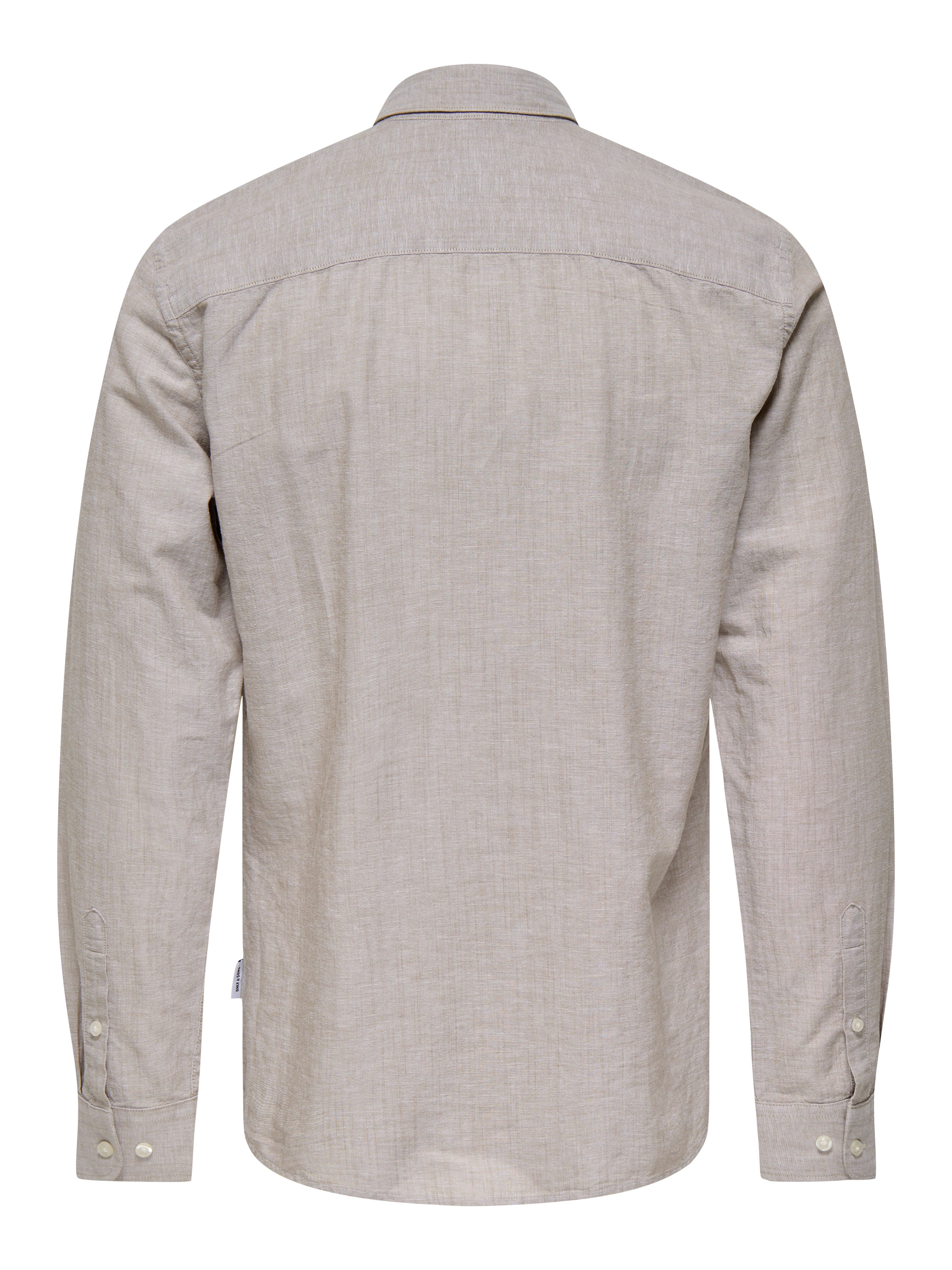 ONLY & SONS Langarmhemd ONSCANTLEY LIFE LS SOLID LINEN SHIR OTL günstig online kaufen