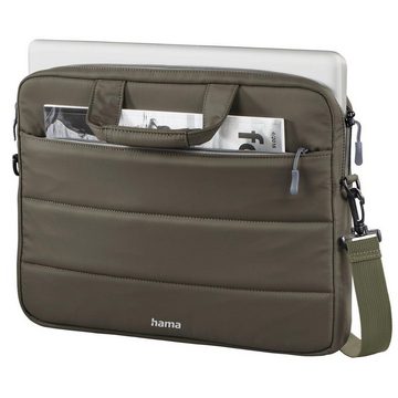 Hama Laptoptasche Notebook Tasche bis 34 cm (13,3 Zoll) aus Nylon, eleganter Look, Mit Tablet- und Dokumentenfach, Organizerstruktur und Trolleyband