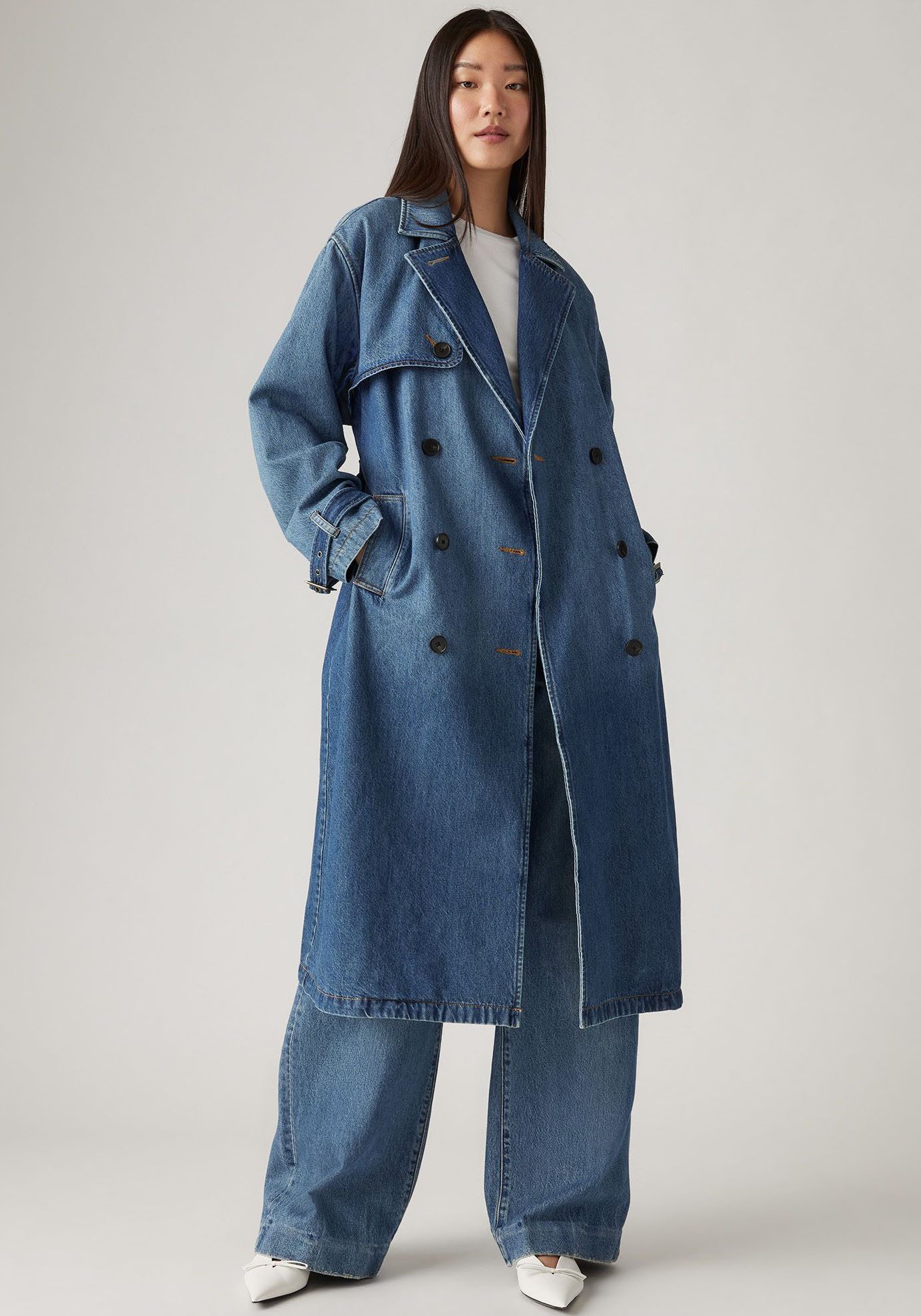 Levi's® Trenchcoat SPADE TRENCH mit Gürtelschlaufen