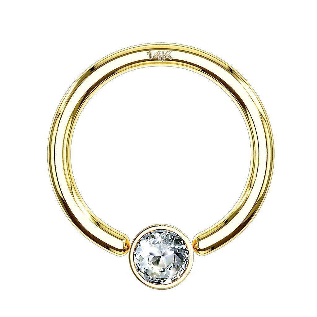 Taffstyle Nasenpiercing 585er Gold 14 KT Tragus Ohr Septum Intim Piercing, günstig online kaufen