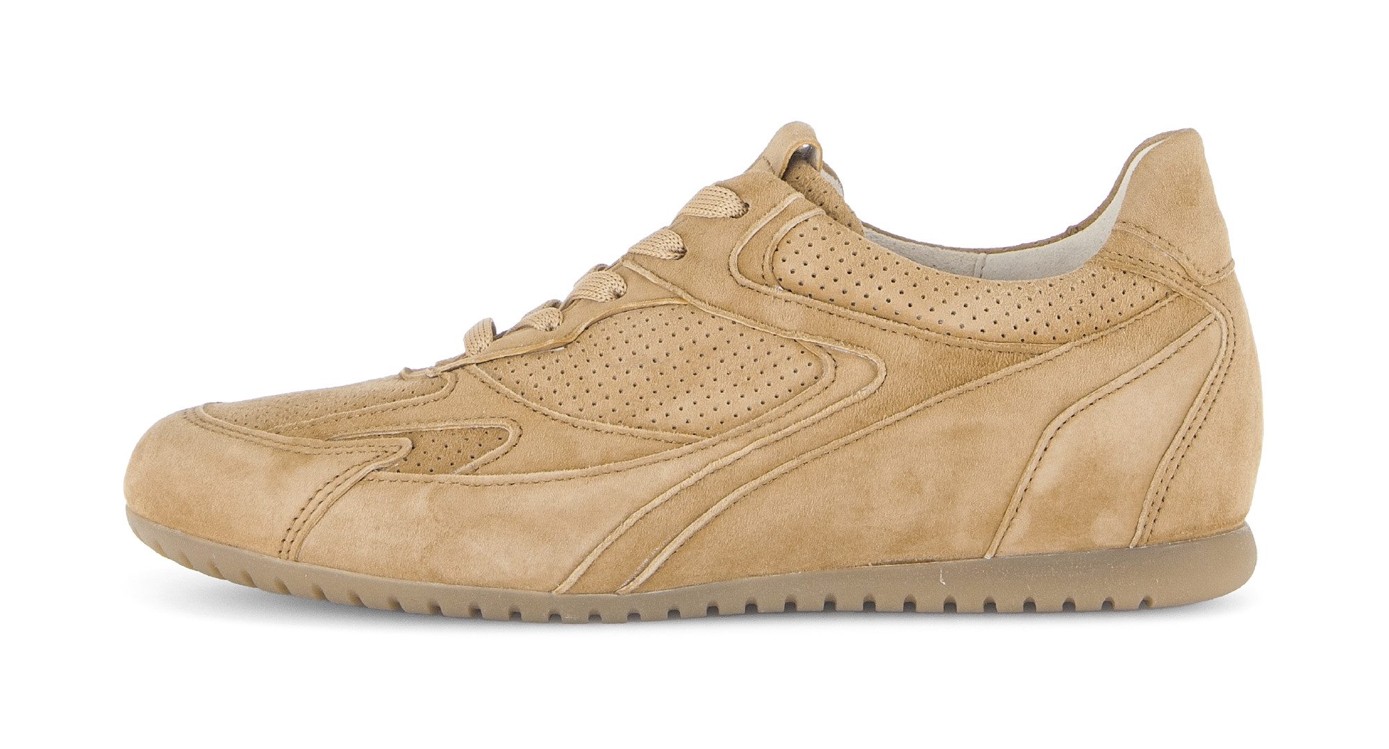 Gabor DAVOS Sneaker Freizeitschuh, Halbschuh, Schnürschuh mit Lochmuster, G-Weite