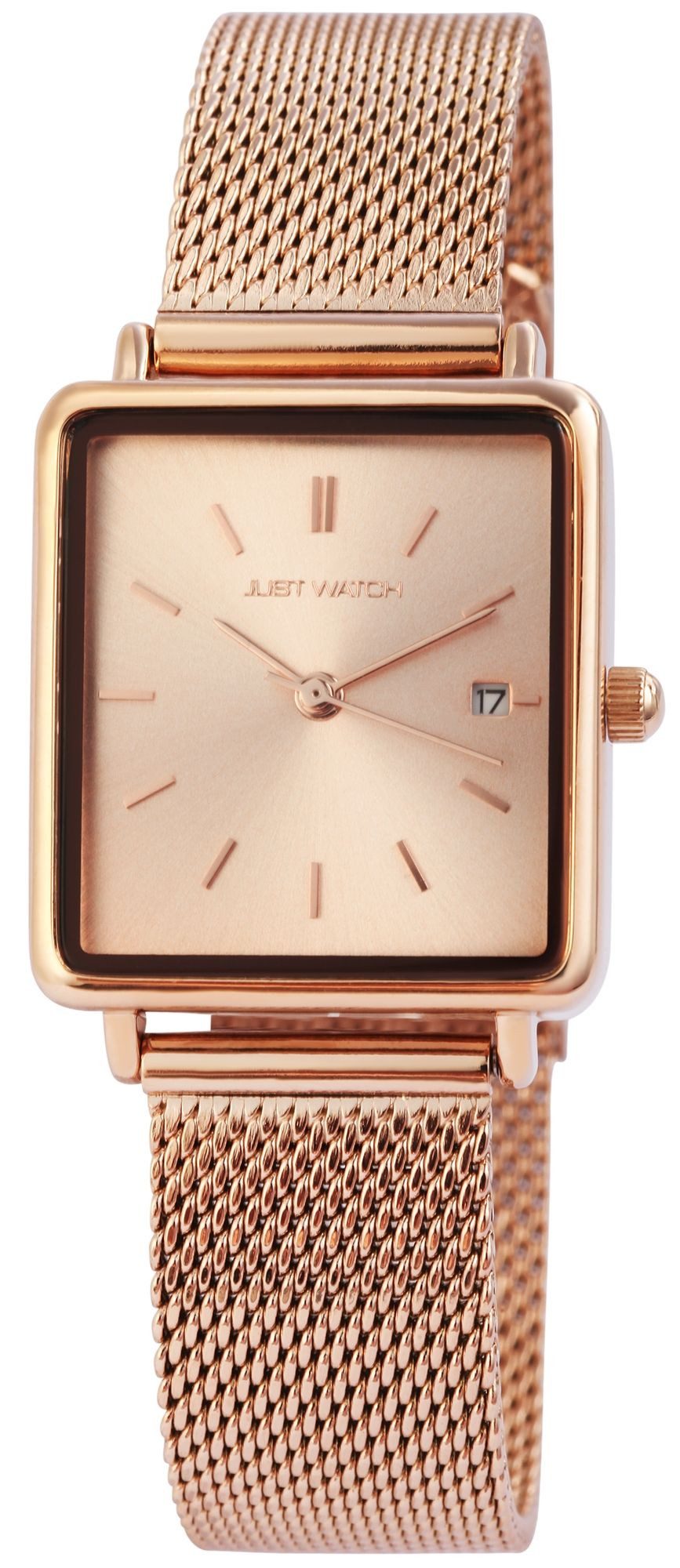 Just Watch Quarzuhr Sienna Milanaise, Edelstahl, schlichte Eleganz, Damen, Slimline