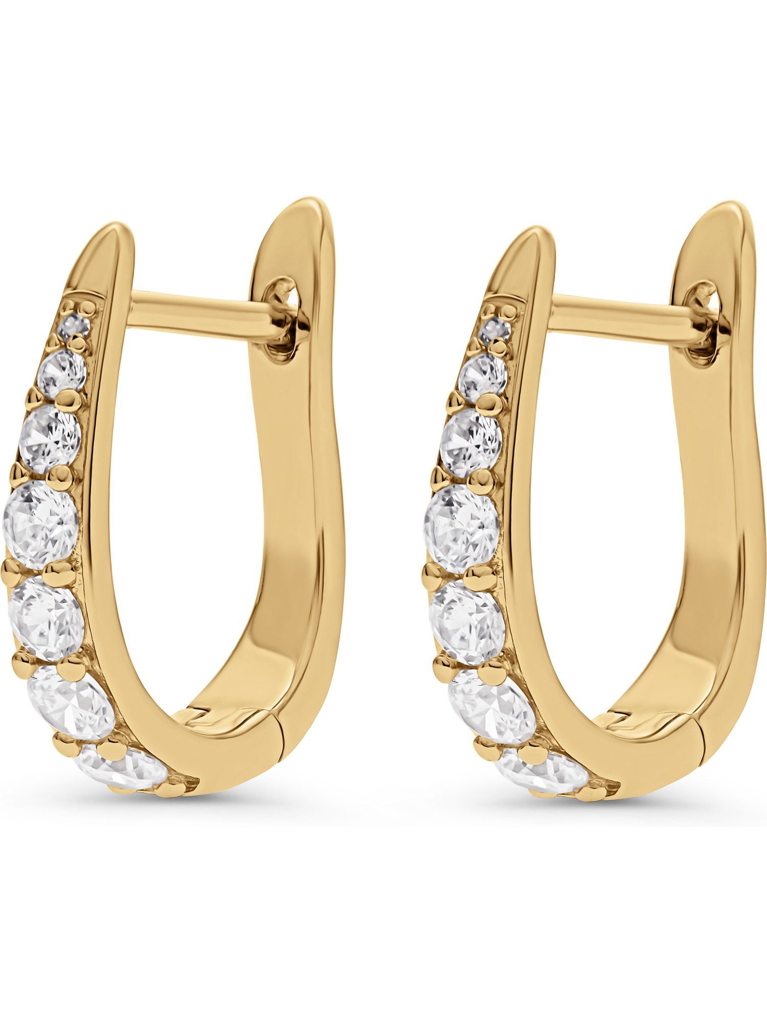 FAVS Paar Серьги FAVS Damen-Ohrhänger 925er Silber 14 Zirkonia