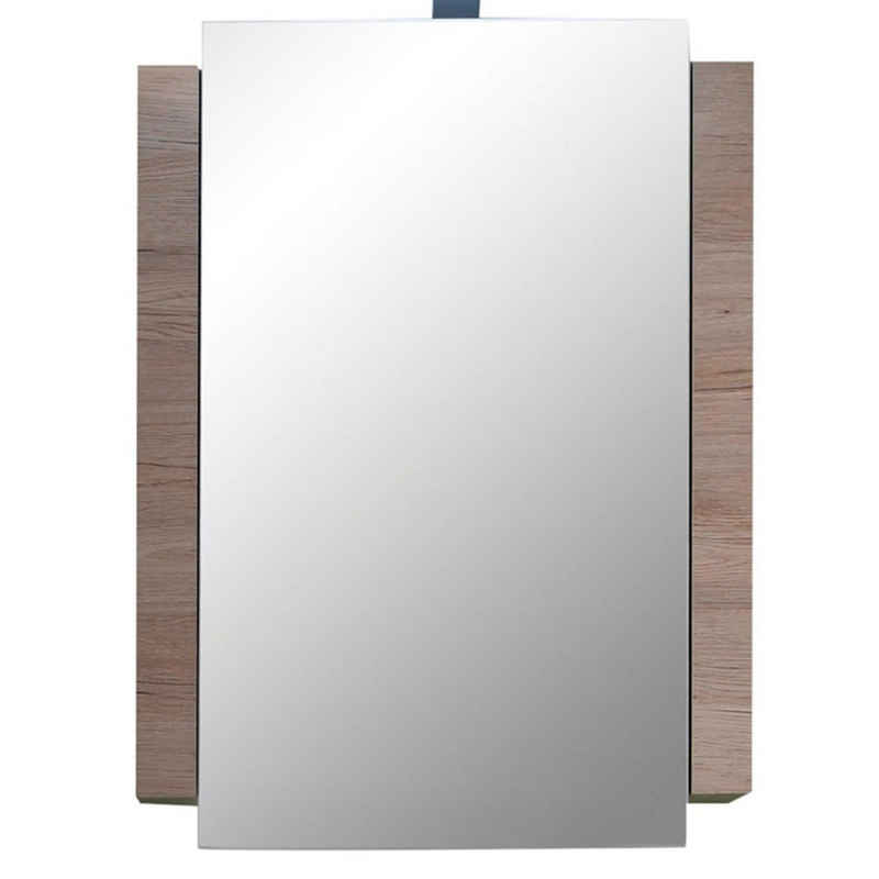 trendteam Spiegelschrank Badezimmerspiegel Badspiegel Badezimmerschrank Braun 60x80x15cm