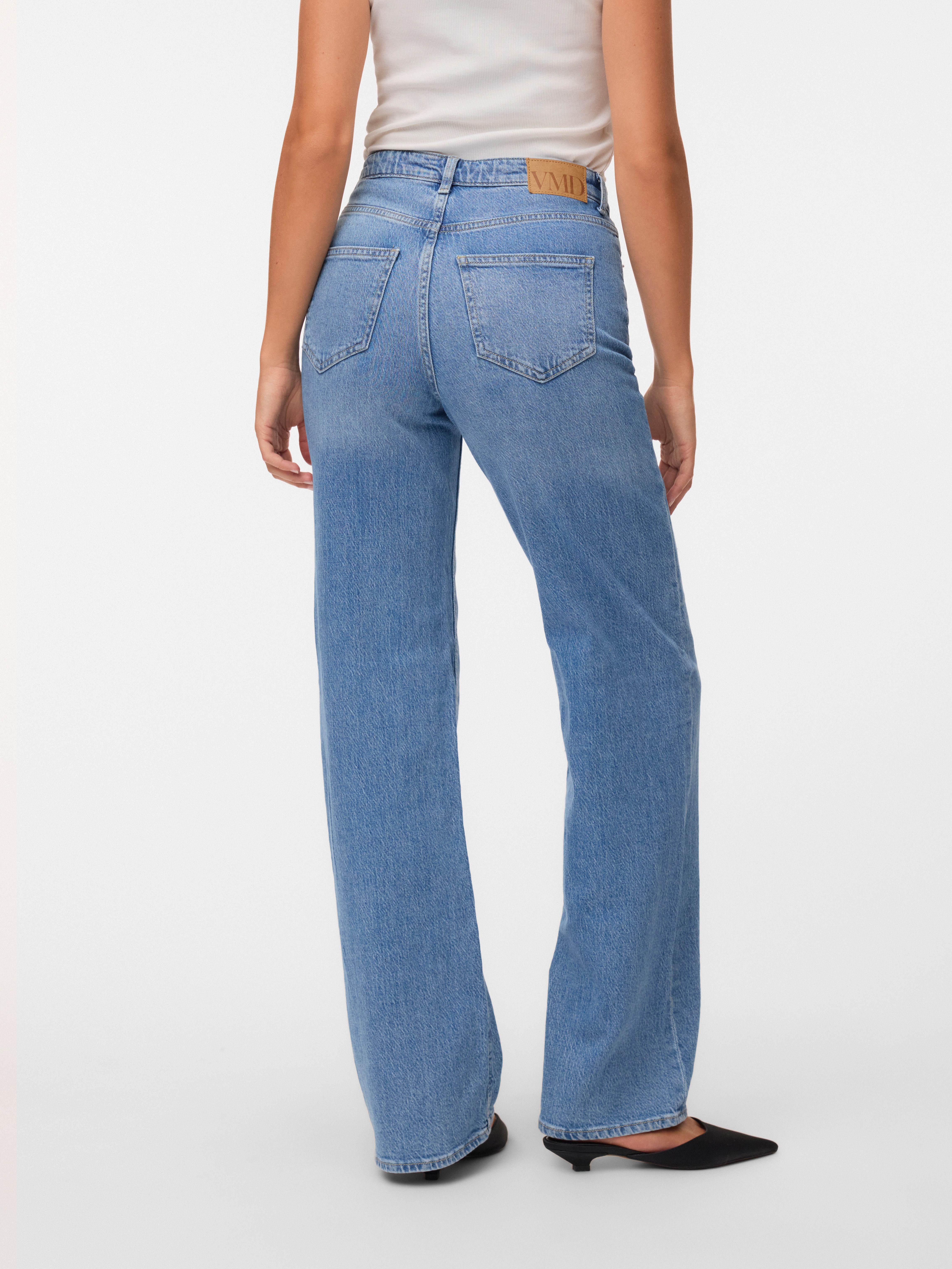 Vero Moda High-waist-Jeans VMTESSA HR WIDE JEANS RA3065 GA NOOS Baumwollmischung, high waist, wide fit