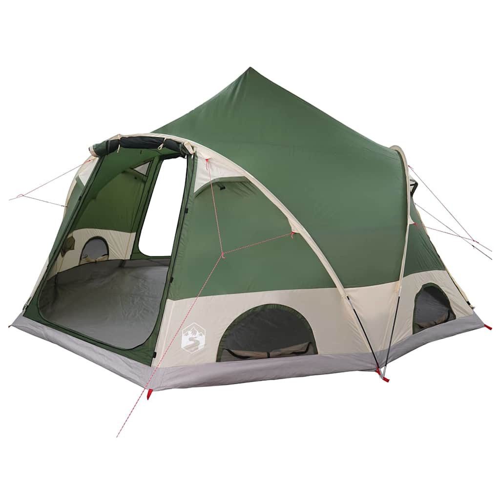 Kuppelzelt Dome Zelt für 4 Personen mit Dach Grün 505 x 450 x 248 cm