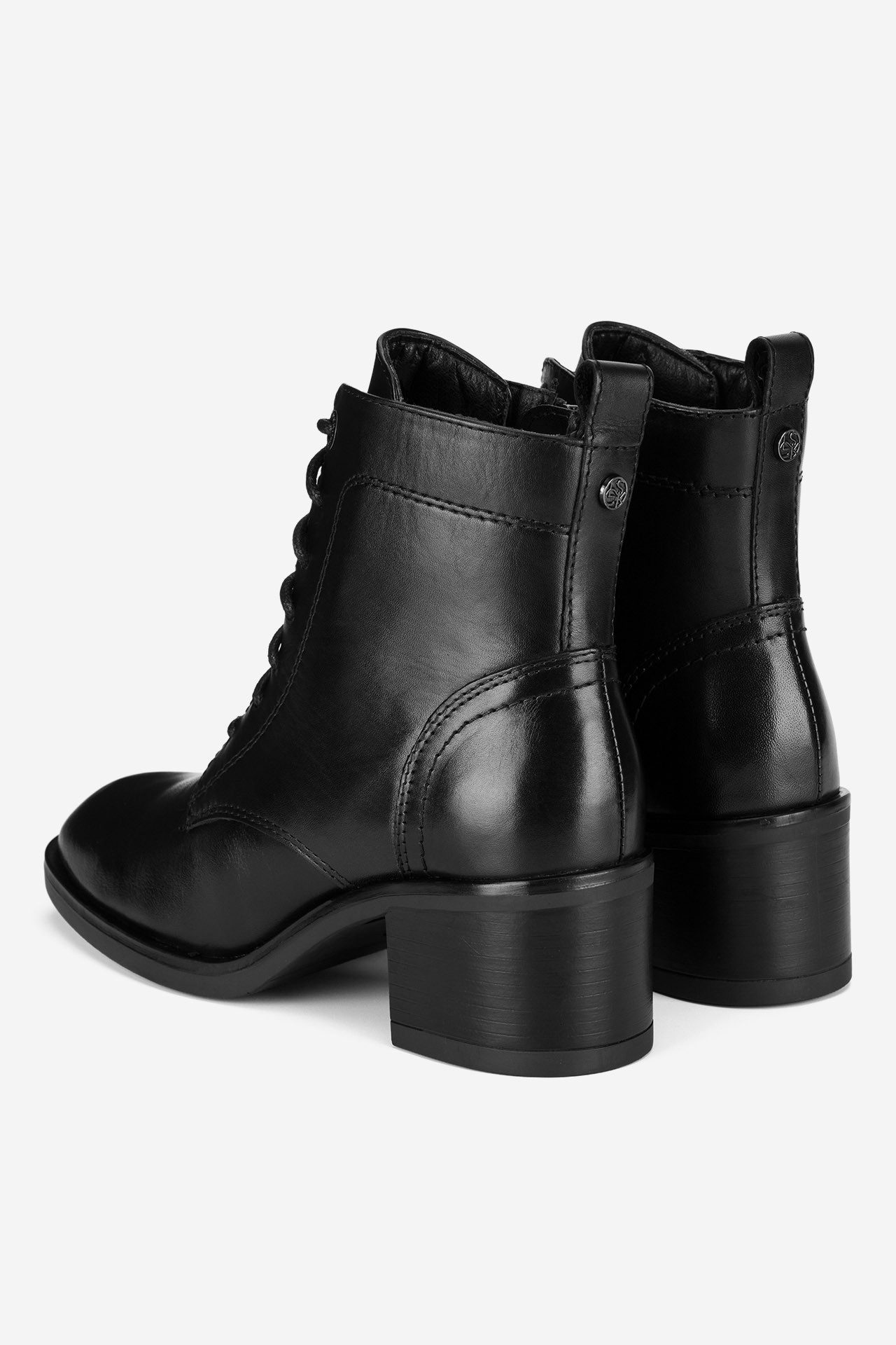 LASOCKI LASOCKI Damen Stiefel – Schwarze klassische Stiefeletten aus Leder Stiefel